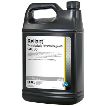 D-A Lubricant Co D-A Reliant Heavy Duty Engine Oil SAE 30 - 4/1 Gallon Jug Case 51934